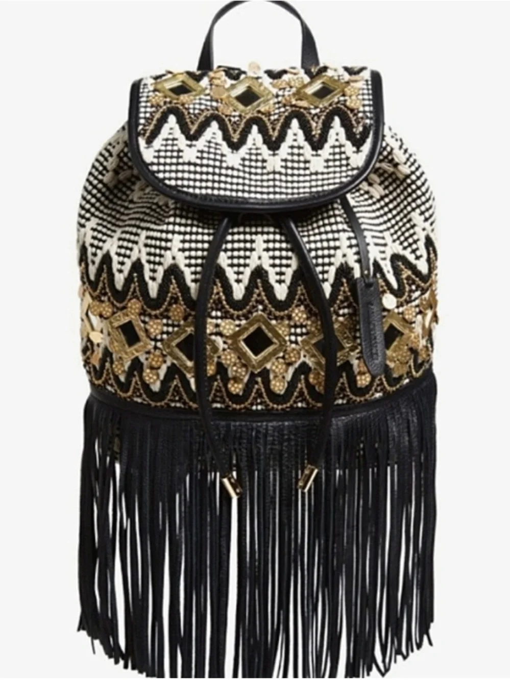 Rebecca Minkoff Julian Fringe Boho Backpack